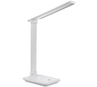 Maclean MCE614 Lampada da tavolo LED dimmerabile Lampada da tavolo 9W IP20 Temperature di Colore Regolabili 3000K 4500K 6500K Inclinazione regolabile Dimmer incorporato(Bianco)