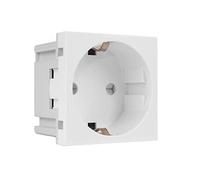 Maclean MCE719W - Enchufe empotrable sin marco con protección de contacto (enchufe Schuko, color blanco)