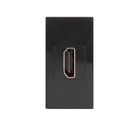 Maclean MCE720B Presa a muro HDMI Singola nera