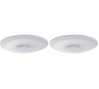 Maclean MCE85 Rilevatore Senseore di Movimento a Infrarossi PIR LUC TIME Regolabili Rivela Giorno e Notte 360° (Confezione da 2)