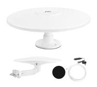 Maclean MCTV-103 Antenna attiva omnidirezionale DVB-T2 HEVC da 12 V per camper, roulotte e barche - Resistente alle intemperie, filtro LTE, ricezione a 360°, design compatto