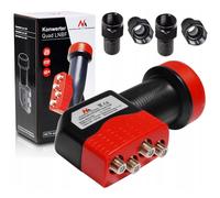 Maclean MCTV-629 Convertitore Sat Quad 4K LNB 0,1dB 65dB 4 uscite