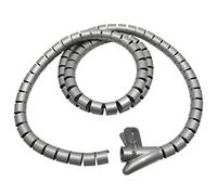 Maclean MCTV-676 Copricavo Spirale per Fili Flessibile Argento 2 m