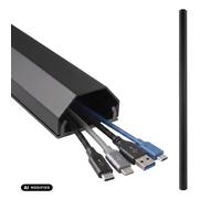 Maclean MCTV-897 B Canalina per cavi in alluminio 750 mm nero