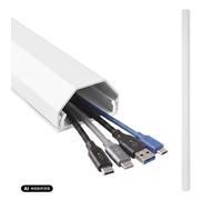 Maclean MCTV-897 W Canalina per cavi in alluminio 750 mm Bianco