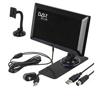 Maclean MCTV-948 Antenna Attiva Interna DVB-T/T2 H.265 HEVC Antenna Amplificata Ventosa Alimentazione USB 5 V Design Moderno