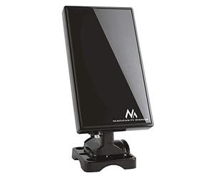 Maclean MCTV-970 Black - Antenna TV DVB-T/T2 H.265 HEV Regolabile HDTV Interno/Esterno FM UHF VHF