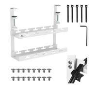 Maclean Organizzatore di cavi MC-104 W, 2 livelli, bianco