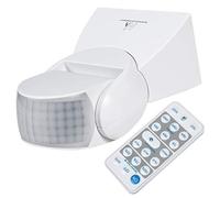 Maclean Rilevatore di movimento PIR, a infrarossi, con telecomando, max. 1200W (lampada a incandescenza), max. 300W (LED), MCE241 (Bianco)