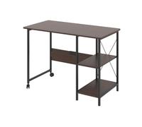 Maclean Scrivania pieghevole, dimensioni: 107x55x75cm, max - 150 kg, con piano, Salvaspazio, Lavoro e Studio (Noce scuro)