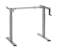 Maclean Scrivania, regolazione manuale dell'altezza, senza piano, per lavorare in piedi e seduti, max 60 kg, altezza massima 120 cm, MC-790NG