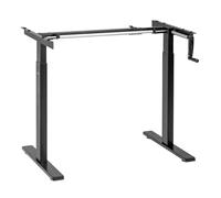 Maclean Scrivania, regolazione manuale dell'altezza, senza piano, per lavorare in piedi e seduti, max 60 kg, altezza massima 120 cm, MC-790NB
