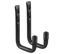 Maclean Set di 2 staffe da parete, pneumatici, ruote, scale, biciclette, acciaio, carico massimo 22 kg/staffa, MC-489