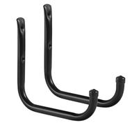 Maclean set di 2 staffe da parete | Supporto per pneumatici, ruote, scale e biciclette | Costruzione in acciaio con rivestimento in gomma | Fino a 22 kg (Altezza:18 cm, Lunghezza:20 cm)