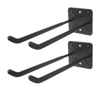 Maclean Set di 2 Supporti da Parete per Attrezzi Ruote Scala Bicicletta Acciaio carico Massimo 70kg, Ganci per Garage Porta gomme, Appendere Utensili MC-436