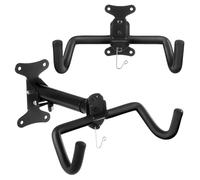 Maclean Supporto a parete per bicicletta, orizzontale, acciaio, carico massimo 30 kg, MC-484, 2 pezzi