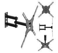 Maclean Supporto da parete TV regolabile 32-55 pollici VESA 25 kg Nero