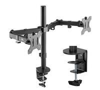 Maclean Supporto Staffa Da Scrivania Per Monitor 17-32" Molle a Gas (2-Monitor)
