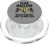 MacLeod Clan Scozzese Nome Stemma Tartan Festa Famiglia PopSockets PopGrip per MagSafe