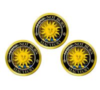 Macleod Di Lewis Splendere Non Brucia Scozzese Clan Palla da Golf Marcatori