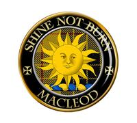 Macleod Di Lewis Splendere Non Bruciare Clan Scozzese Spilla