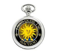 MacLeod of Lewis (Old Scots Motto) Scottish Clan Crest Full Hunter Orologio da tasca