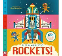 MacMillan Children's Books Flip, Flap, Build: Rockets (Libro di cartone)