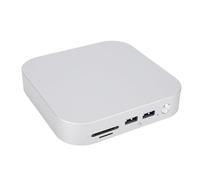 MacMini M4 Pro Dock, Hub in Alluminio e Supporto per Macmini M4 Pro 2024.10gbps USB-A*3, SD/TF*2, M.2 SSD*2; Larghezza di Banda da 40 Gbps (Spina europea)