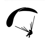 MACMRD Adesivi per Auto 10 Cm * 8 Cm Adesivo per Auto Parapendio Divertente Decorazione Auto Decalcomania in Vinile Impermeabile