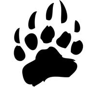 MACMRD Adesivi Per Auto 12.1 * 15.2 Cm Orso Zampa Decalcomania Del Vinile Classico Divertente Car Styling Accessori Adesivi Decorativi Nero/Nastro