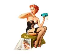 MACMRD Adesivi per Auto 13 Cm * 11,9 Cm per Pin Up Girl Bombs Adesivi per Auto Camper Creativo Decal AntiGraffio per