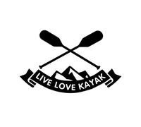 MACMRD Adesivi Per Auto 15.5 * 9.6 Centimetri Interessante Canoa Live Love Kayak Graphic Decor Car Sticker Decalcomanie In Vinile