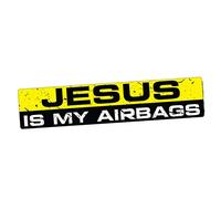 MACMRD Adesivi per Auto 15Cm X 3Cm Jesus My Airbag Adesivo Decalcomania Vinile Adesivi per Auto Impermeabili per Auto Divertenti