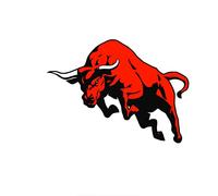 MACMRD Adesivi per Auto 17,7 * 15 Cm Red of Bull Adesivi per Auto Adesivi Creativi Decorazione Decalcomania Impermeabile