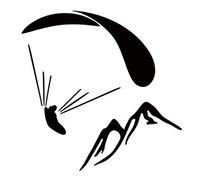 MACMRD Adesivi Per Auto Adesivo Per Auto Divertimento Decalcomania Per Parapendio Accessori Per Auto Di Moda Decorazione Per Finestre In Pvc Decalcomanie Per Graffi