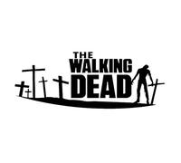 MACMRD Adesivi per Auto Adesivo per Auto personalità 24Cm * 9Cm The Walking Dead Auto Moto Accessori Decalcomania in PVC