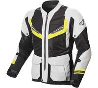 Giacca moto estiva Macna Aerocon Grigio chiaro Giallo fluo S