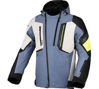 Macna Angle 2.0, giacca tessile impermeabile S male Azzurro/Grigio Chiaro/Nero