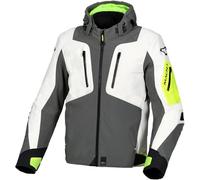 Macna Angle impermeabile Moto Tessile Giacca, grigio/giallo, Taglia 3XL