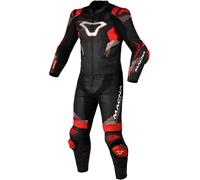 Macna Armadyl, tuta in pelle 2pz. traforata 50 male Nero/Rosso/Bianco