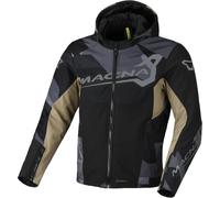 Macna Atracor Giacca tessile moto, nero/marrone/grigio, Taglia XL