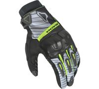 Macna Attila RTX Guanti da moto, nero-grigio-giallo, taglia L per maschi
