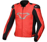 Macna Aviant Air giacca in pelle moto traforata, rosso, Taglia 48