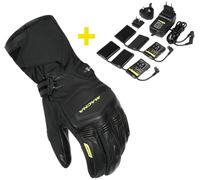 Macna Azra RTX Kit Guanto invernale da motocicletta impermeabile riscaldabile + batterie da 12V / 3A e caricatore, Taglia L