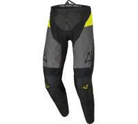 Macna Backyard-1 Pantaloni da motocross, nero-grigio-giallo, taglia 2XL per maschi