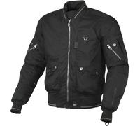 Macna Bastic 2023 impermeabile Moto Tessile Giacca, nero, Taglia S