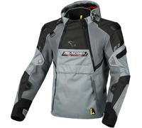 Macna Bradical Camo impermeabile Moto Tessile Giacca, grigio/nero, Taglia L