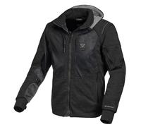 Macna Giacca da moto Breeze felpa con cappuccio e zip Nero Taglia S Uomo
