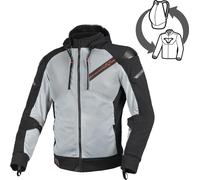 Macna Brero Giacca tessile da motocicletta, grigio/nero, Taglia M