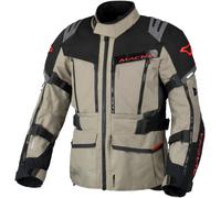 Macna Chieftane, giacca tessile impermeabile M male Beige/Nero/Rosso